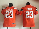 Youth Nike Cleveland Browns #23 Joe Haden 2015 Orange Team Color Game Jerseys,baseball caps,new era cap wholesale,wholesale hats