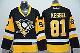 Youth Pittsburgh Penguins #81 Phil Kessel Black-Yellow Third Jerseys,baseball caps,new era cap wholesale,wholesale hats