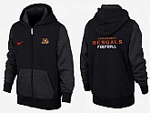Men Cincinnati Bengals 2015 Team Logo Full Zip NFL Hoodie (1),baseball caps,new era cap wholesale,wholesale hats