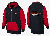 Men Cincinnati Bengals 2015 Team Logo Full Zip NFL Hoodie (2),baseball caps,new era cap wholesale,wholesale hats