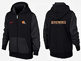 Men Cleveland Browns 2015 Team Logo Full Zip NFL Hoodie (1),baseball caps,new era cap wholesale,wholesale hats