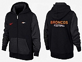 Men Denver Broncos 2015 Team Logo Full Zip NFL Hoodie (1),baseball caps,new era cap wholesale,wholesale hats