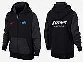 Men Detroit Lions 2015 Team Logo Full Zip NFL Hoodie (1),baseball caps,new era cap wholesale,wholesale hats