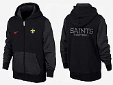Men New Orleans Saints 2015 Team Logo Full Zip NFL Hoodie (1),baseball caps,new era cap wholesale,wholesale hats