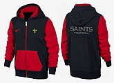 Men New Orleans Saints 2015 Team Logo Full Zip NFL Hoodie (2),baseball caps,new era cap wholesale,wholesale hats