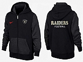 Men Oakland Raiders 2015 Team Logo Full Zip NFL Hoodie (1),baseball caps,new era cap wholesale,wholesale hats