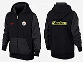 Men Pittsburgh Steelers 2015 Team Logo Full Zip NFL Hoodie (1),baseball caps,new era cap wholesale,wholesale hats