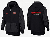 Men San Francisco 49ers 2015 Team Logo Full Zip NFL Hoodie (2),baseball caps,new era cap wholesale,wholesale hats