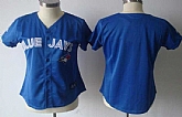 Womens Toronto Blue Jays Blank Blue Cool Base Jerseys,baseball caps,new era cap wholesale,wholesale hats