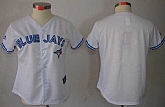 Womens Toronto Blue Jays Blank White Cool Base Jerseys,baseball caps,new era cap wholesale,wholesale hats