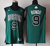 Boston Celtics #9 Rajon Rondo Green With Black Swingman Alternate Jerseys,baseball caps,new era cap wholesale,wholesale hats