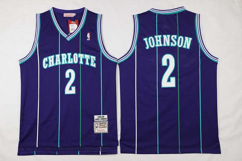 Charlotte Bobcats #2 Johnson Blue Swingman Stitched Jerseys