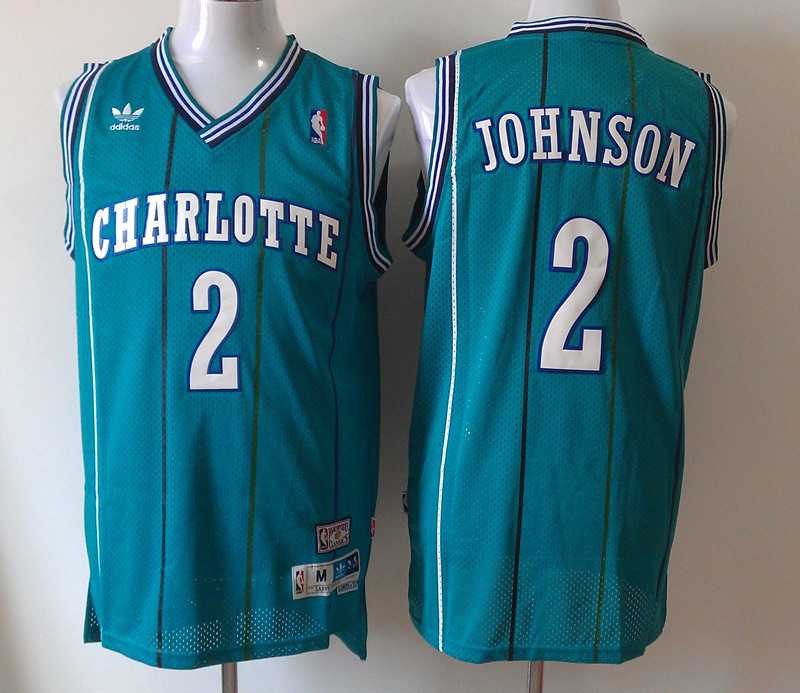 Charlotte Bobcats #2 Johnson Green Swingman Stitched Jerseys