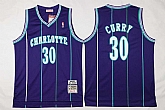 Charlotte Bobcats #30 Curry Blue Swingman Stitched Jerseys