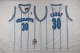 Charlotte Bobcats #30 Curry White Swingman Stitched Jerseys