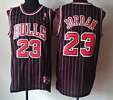 Chicago Bulls #23 Michael Jordan Black (Red Stripe) Jerseys,baseball caps,new era cap wholesale,wholesale hats