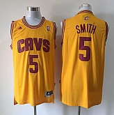 Cleveland Cavaliers #5 J.R. Smith Yellow Revolution 30 Swingman Jerseys,baseball caps,new era cap wholesale,wholesale hats