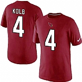 Men Nike Arizona Cardinals #4 Kevin Kolb Pride Name x26 Number T-Shirt Red,baseball caps,new era cap wholesale,wholesale hats