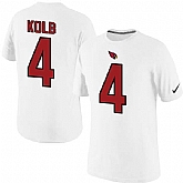 Men Nike Arizona Cardinals #4 Kevin Kolb Pride Name x26 Number T-Shirt White,baseball caps,new era cap wholesale,wholesale hats
