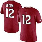 Men Nike Arizona Cardinals 12 John Brown Player Pride Name x26 Number T-Shirt Red,baseball caps,new era cap wholesale,wholesale hats