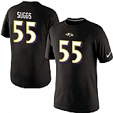 Men Nike Baltimore Ravens 55 Terrell Suggs Player Pride Name x26 Number T-Shirt Black,baseball caps,new era cap wholesale,wholesale hats
