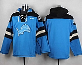 Men Nike Detroit Lions Customized Blue Stitched NFL Hoodie,baseball caps,new era cap wholesale,wholesale hats
