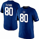 Men Nike Indianapolis Colts 80 Coby Fleener Player Pride Name and Number T-Shirt Royal Blue,baseball caps,new era cap wholesale,wholesale hats