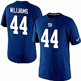 Men Nike New York Giants 55 Andre Williams Pride Name x26 Number T-Shirt Royal Blue,baseball caps,new era cap wholesale,wholesale hats