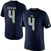 Men Nike Seattle Seahawks 4 Steven Hauschka Player Pride Name x26 Number T-Shirt D.Blue,baseball caps,new era cap wholesale,wholesale hats