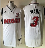 Mimai Heat #3 Dwyane Wade Stitched White NBA Jerseys,baseball caps,new era cap wholesale,wholesale hats