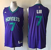 New Orleans Hornets #7 Jeremy Lin Purple Stitched Jerseys,baseball caps,new era cap wholesale,wholesale hats