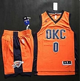 Oklahoma City Thunder #0 Russell Westbrook Orange Alternate A Set Stitched NBA Jerseys,baseball caps,new era cap wholesale,wholesale hats