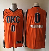 Oklahoma City Thunder #0 Russell Westbrook Orange Alternate Stitched Jerseys,baseball caps,new era cap wholesale,wholesale hats