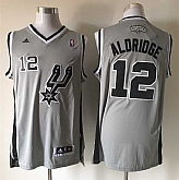 San Antonio Spurs #12 LaMarcus Aldridge Gray Alternate Stitched Jerseys,baseball caps,new era cap wholesale,wholesale hats