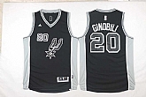 San Antonio Spurs #20 Manu Ginobili Revolution 30 Swingman Black Jerseys,baseball caps,new era cap wholesale,wholesale hats