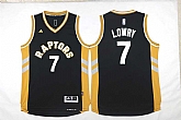 Toronto Raptors #7 Kyle Lowry Black Gold Stitched Jerseys,baseball caps,new era cap wholesale,wholesale hats