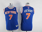 Youth New York Knicks #7 Carmelo Anthony Blue Jerseys,baseball caps,new era cap wholesale,wholesale hats