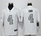 Nike Limited Oakland Raiders #4 Derek Carr White Men's 2016 Rush Stitched NFL Jersey,baseball caps,new era cap wholesale,wholesale hats