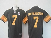 Nike Limited Pittsburgh Steelers #7 Ben Roethlisberger Black Men's 2016 Rush Stitched NFL Jersey,baseball caps,new era cap wholesale,wholesale hats