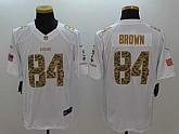 Nike Limited Pittsburgh Steelers #84 Antonio Brown Salute To Service White Stitched Jersey,baseball caps,new era cap wholesale,wholesale hats