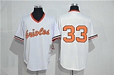 Baltimore Orioles #33 Eddie Murray (No Name) Mitchell And Ness White Stitched Pullover Jersey,baseball caps,new era cap wholesale,wholesale hats