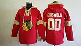 Chicago Blackhawks #00 Clark Griswold Solid Color Red Stitched NHL Hoodie,baseball caps,new era cap wholesale,wholesale hats