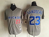 Chicago Cubs #23 Ryne Sandberg Mitchell And Ness Gray Stitched Baseball MLB Jersey,baseball caps,new era cap wholesale,wholesale hats