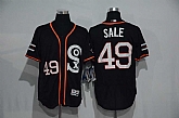 Chicago White Sox #49 Chris Sale Black New Cool Base Stitched MLB Jersey,baseball caps,new era cap wholesale,wholesale hats