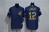 Cleveland Indians #12 Francisco Lindor Denim Blue Camo Stitched Baseball Jersey,baseball caps,new era cap wholesale,wholesale hats