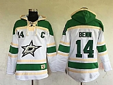 Dallas Stars #14 Jamie Benn New White Stitched NHL Hoodie,baseball caps,new era cap wholesale,wholesale hats