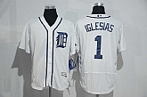 Detroit Tigers #1 Jose Lglesias White Flexbase Collection Stitched Baseball Jersey,baseball caps,new era cap wholesale,wholesale hats
