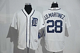 Detroit Tigers #28 J. D. Martinez White Flexbase Collection Stitched Baseball Jersey,baseball caps,new era cap wholesale,wholesale hats