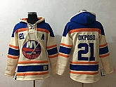 New York Islanders #21 Kyle Okposo Cream Stitched NHL Hoodie,baseball caps,new era cap wholesale,wholesale hats