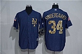 New York Mets #34 Noah Syndergaard Denim Blue Camo Stitched Baseball Jersey,baseball caps,new era cap wholesale,wholesale hats